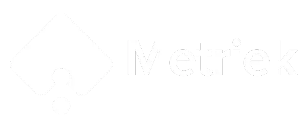 Metriek logo - wit